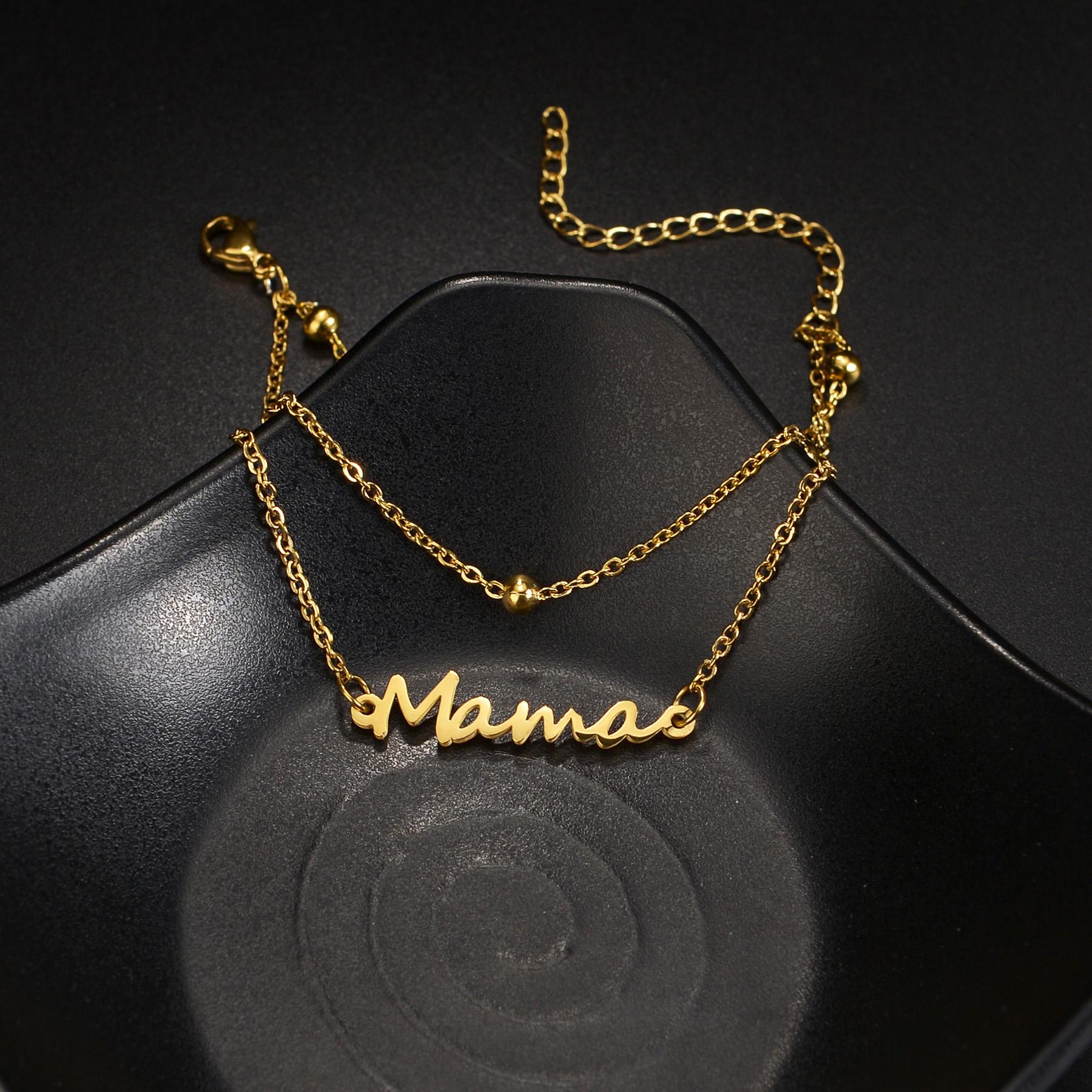 Atoztide Personalized Custom Name Bracelet Stainless Steel 2 Layer Charms Star Letter Handmade Blade Chain Bangle Jewelry Gift silver color&9cm
Atoztide Personalized Custom Name Bracelet Stainless Steel 2 Layer Charms Star Letter Handmade Blade Chain Bangle Jewelry Gift silver color&9cm