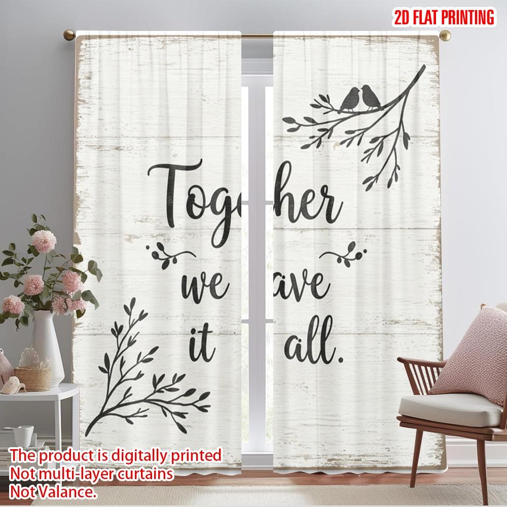 2pcs 2D flat printing Drapes Together We Have All Polyester Without Electricity Festive Wall Decor Use for Multipurpose Event 52.50×116.00 CM 2pcs
2pcs 2D flat printing Drapes Together We Have All Polyester Without Electricity Festive Wall Decor Use for Multipurpose Event 52.50×116.00 CM 2pcs