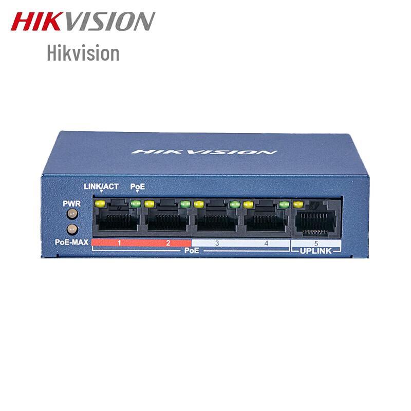 HIKVISION DS-3E0105P-E(C) 5-Port Fast Ethernet Unmanaged PoE Switch
HIKVISION DS-3E0105P-E(C) 5-Port Fast Ethernet Unmanaged PoE Switch