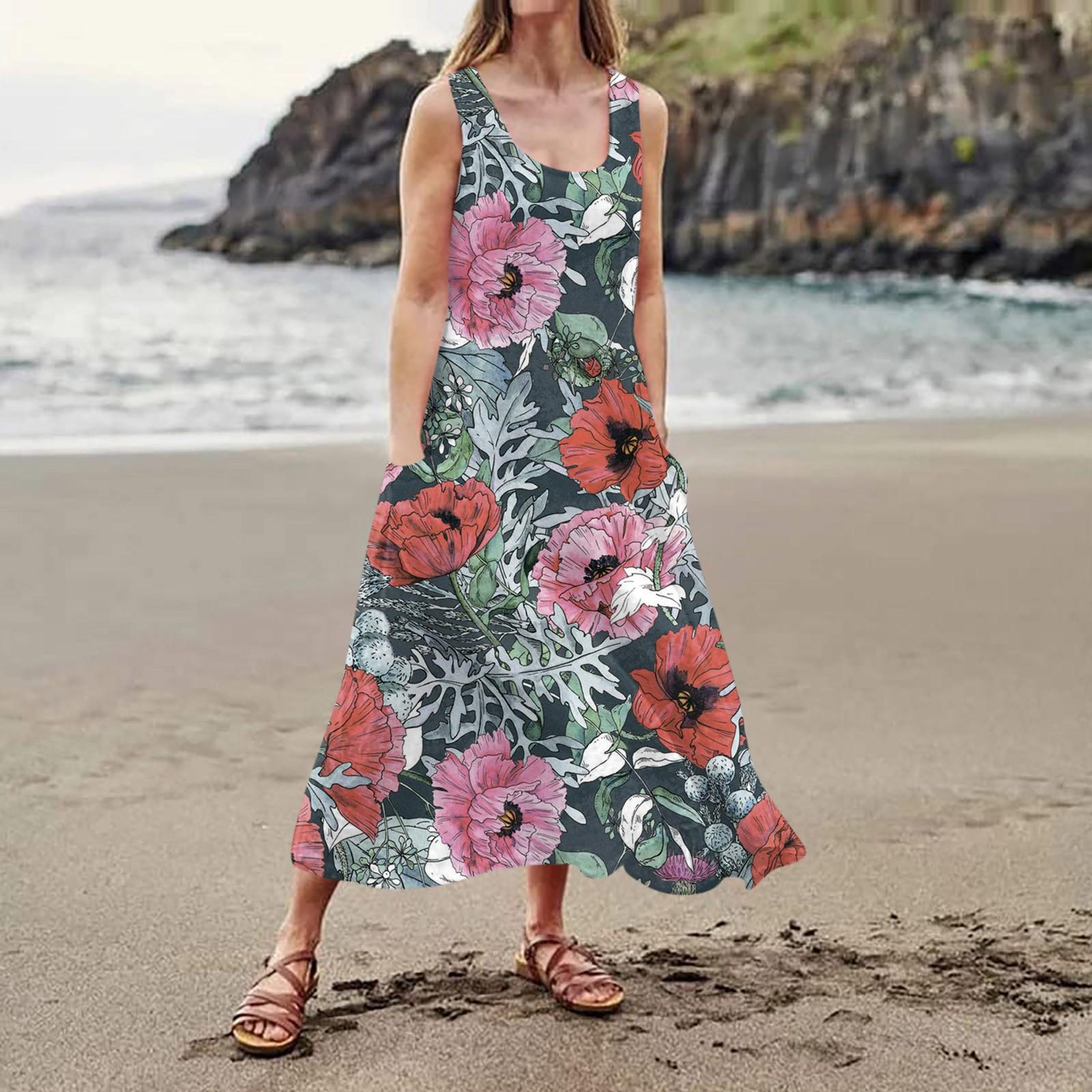 Women s Casual Comfortable Floral Print Sleeveless Cotton Pocket Dress XXXL рожевий
Women s Casual Comfortable Floral Print Sleeveless Cotton Pocket Dress XXXL рожевий