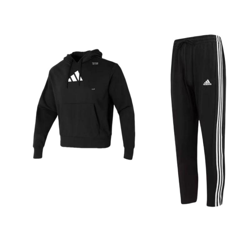 Adidas Минималистичный логотип с принтом в виде буквы, толстовка с капюшоном, американский трикотажный комплект с длинным рукавом и штанами на шнурке, мужской комплект свитшотов, черный IC0044+IS2355 XL
Adidas Минималистичный логотип с принтом в виде буквы, толстовка с капюшоном, американский трикотажный комплект с длинным рукавом и штанами на шнурке, мужской комплект свитшотов, черный IC0044+IS2355 XL
