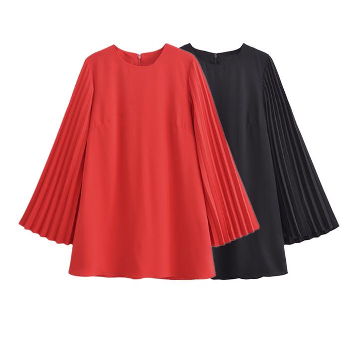 2025 Spring Women s Casual Loose Fit Round Neck Pleated Short Dress Medium красный
2025 Spring Women s Casual Loose Fit Round Neck Pleated Short Dress Medium красный