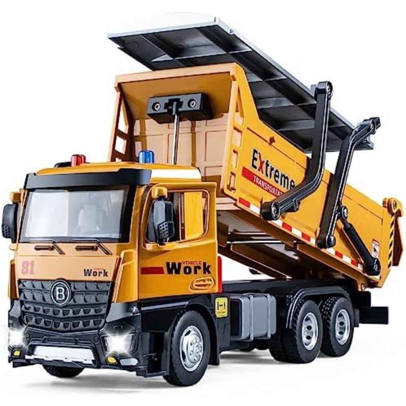 Игрушечный самосвал в масштабе 1/24, литой под давлением строительный грузовик, игрушки с имитацией звуков и света, игрушечный самосвал с открывающимся задним капотом, самосвалы 1/24-Size:30.5*11.5*8.5cm жёлтый
Игрушечный самосвал в масштабе 1/24, литой под давлением строительный грузовик, игрушки с имитацией звуков и света, игрушечный самосвал с открывающимся задним капотом, самосвалы 1/24-Size:30.5*11.5*8.5cm жёлтый