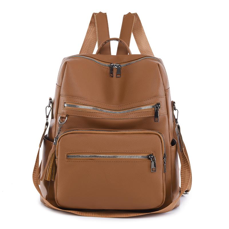 Pu Leather Travel Bag Large Capacity Backpack Teenage Girls Pure Colour Schoolbag Women Water-Repellent Travel Rucksack Bags
Pu Leather Travel Bag Large Capacity Backpack Teenage Girls Pure Colour Schoolbag Women Water-Repellent Travel Rucksack Bags