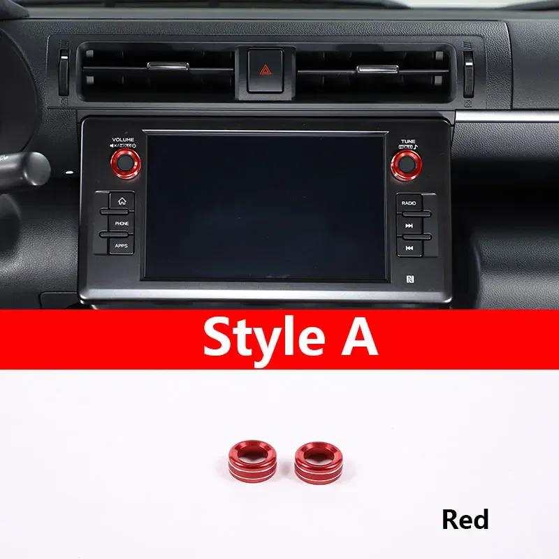 For Toyota 86 for Subaru BRZ 22-24 Aluminum Silver Car Air Conditioner Switch Knob Volume Media Knob Ring Cover Car Accessories Style A Red
For Toyota 86 for Subaru BRZ 22-24 Aluminum Silver Car Air Conditioner Switch Knob Volume Media Knob Ring Cover Car Accessories Style A Red