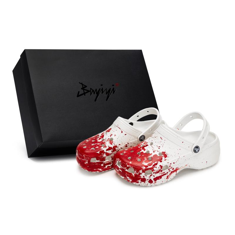 Crocs Classic Platform Clog 811 Crime Scene Special Shoe Box Fluid Splash Ink Comfort Hole Shoes Women s White Red 37-38
Crocs Classic Platform Clog 811 Crime Scene Special Shoe Box Fluid Splash Ink Comfort Hole Shoes Women s White Red 37-38