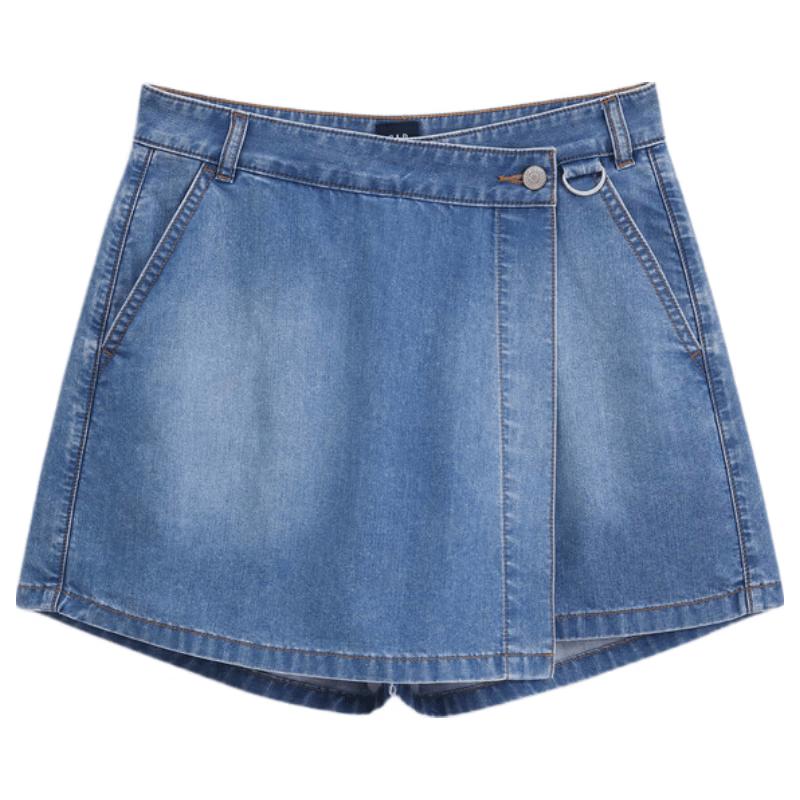 Gap Women s Washed Irregular Denim Skirt Shorts 27
Gap Women s Washed Irregular Denim Skirt Shorts 27