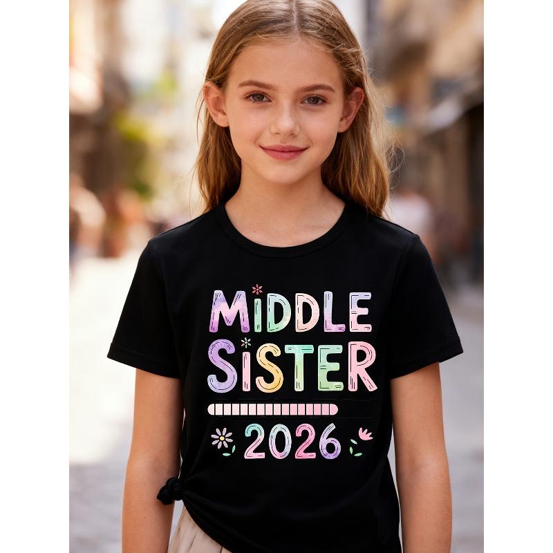 European Size Girls Round-neck Short-sleeved T-shirt with Unique English Patterns MIDDLE SISTER 98cm чёрный
European Size Girls Round-neck Short-sleeved T-shirt with Unique English Patterns MIDDLE SISTER 98cm чёрный