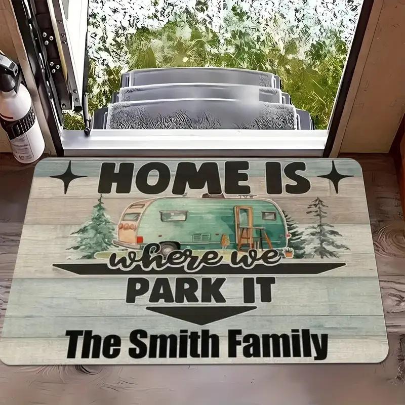 Welcome Door Mat for Campers Happy Camper Printed Anti Slip Carpet Mat Used for Home Decoration Outdoor RV Theme Entrance Carpet 60cm x 90cm
Welcome Door Mat for Campers Happy Camper Printed Anti Slip Carpet Mat Used for Home Decoration Outdoor RV Theme Entrance Carpet 60cm x 90cm