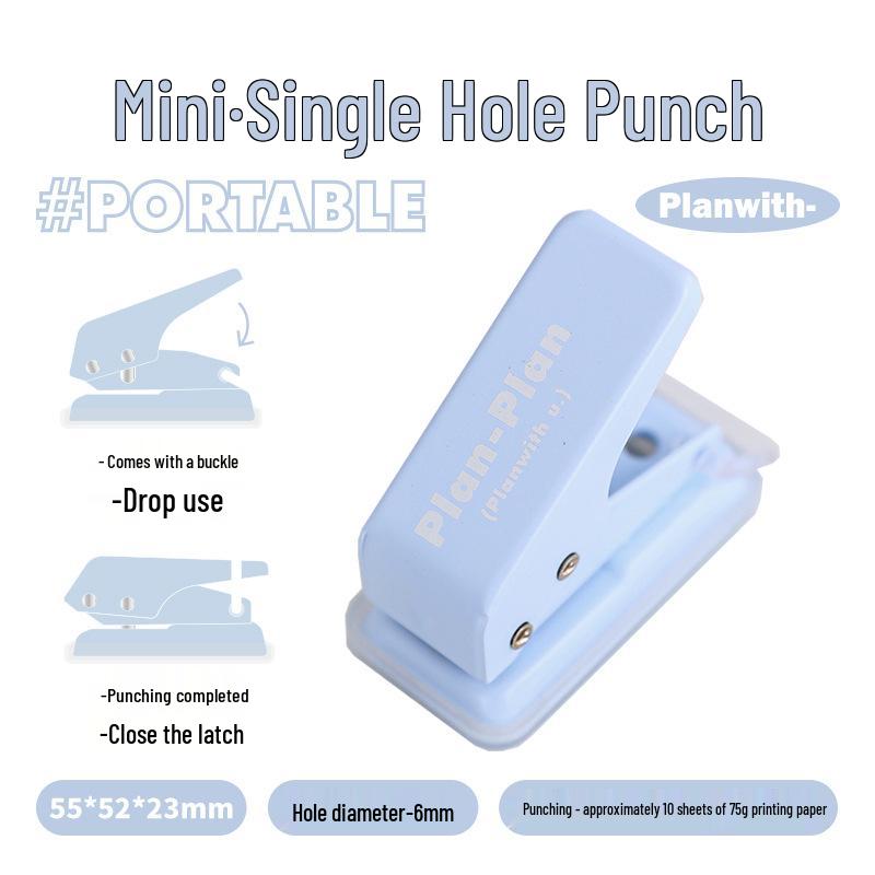 RosyPosy Portable Single Hole Puncher for Simple Loose-Leaf Paper синій
RosyPosy Portable Single Hole Puncher for Simple Loose-Leaf Paper синій