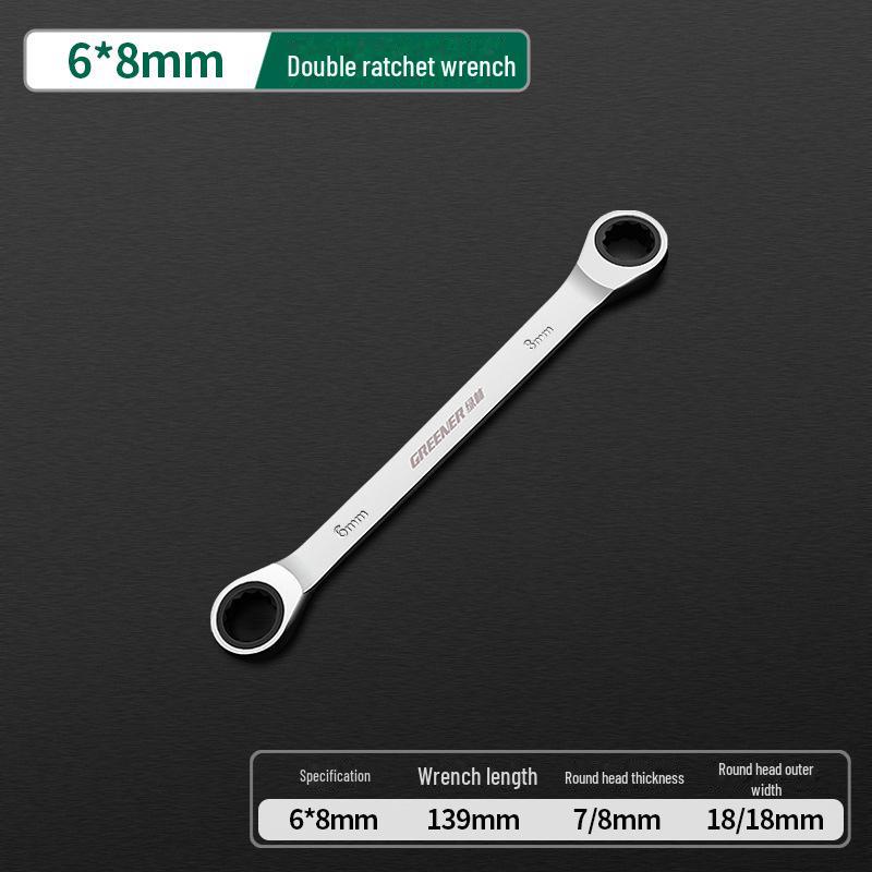 Green Forest Двойной набор трещоток/быстрых ключей для авторемонта 6*8
Green Forest Двойной набор трещоток/быстрых ключей для авторемонта 6*8