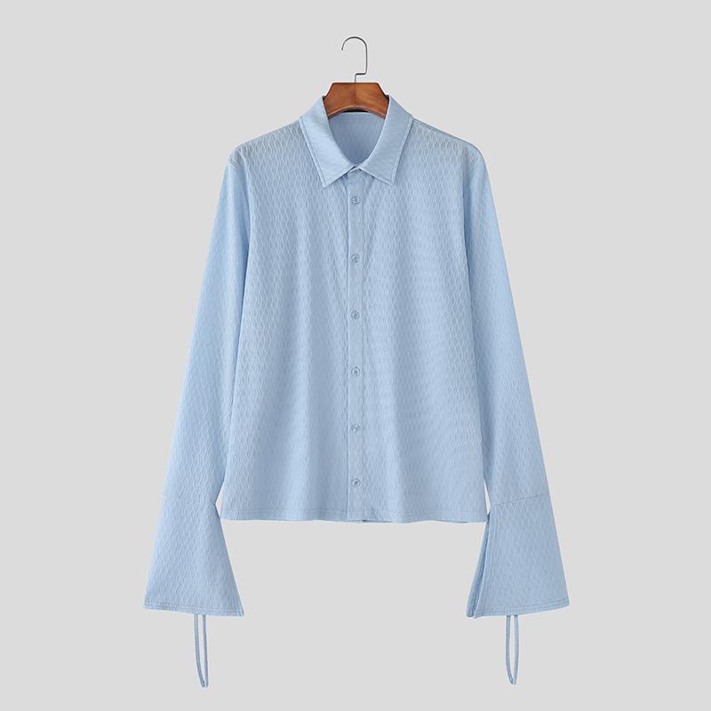 INCERUN Men Lapel Long Sleeve Button Up Semi-Sheer Texture Casual Shirts Tops 3XL синій
INCERUN Men Lapel Long Sleeve Button Up Semi-Sheer Texture Casual Shirts Tops 3XL синій