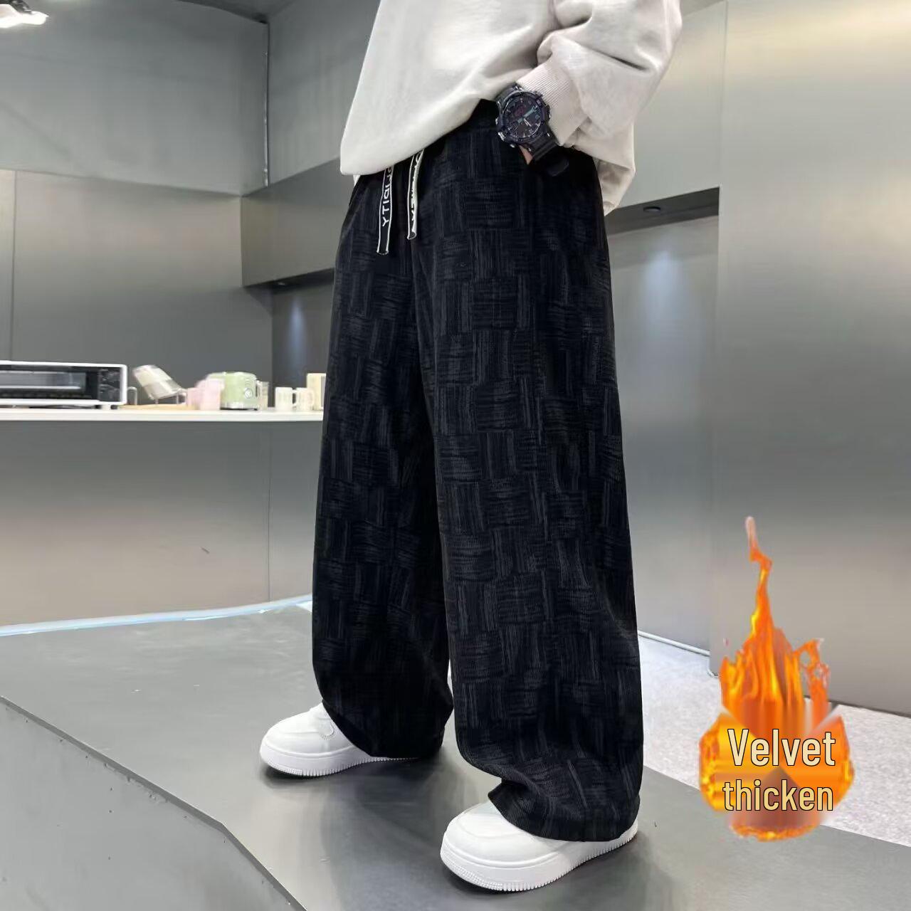 Boys Fleece-Lined Casual Pants - Autumn/Winter, for Juniors & Teens, Loose Straight-Leg Design 130 cm чорний
Boys Fleece-Lined Casual Pants - Autumn/Winter, for Juniors & Teens, Loose Straight-Leg Design 130 cm чорний