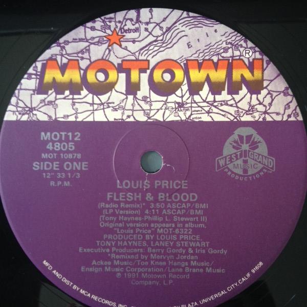 12inch Record LOUIS PRICE Flesh Blood MOT124805 Motown 1991 US Dance Electronica Used
12inch Record LOUIS PRICE Flesh Blood MOT124805 Motown 1991 US Dance Electronica Used