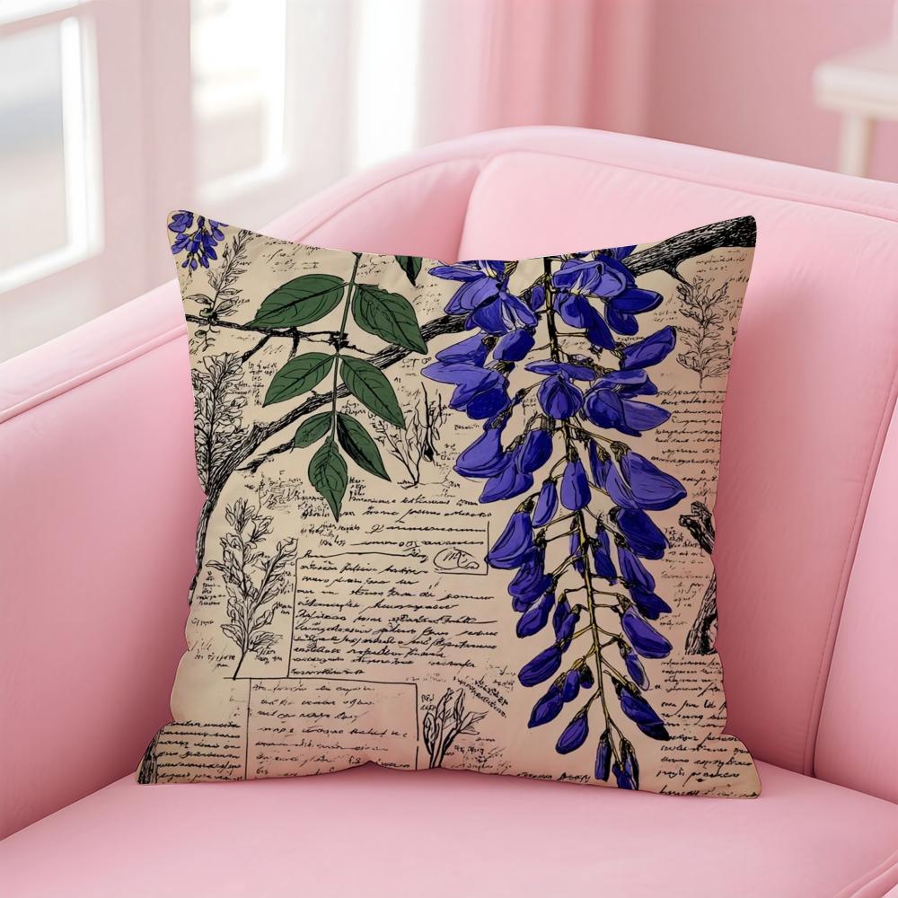 Wisteria Magazine Print Cushion Cover Linen Pillowcase Cover Soft Decor for Sofa Home Room 30X30cm
Wisteria Magazine Print Cushion Cover Linen Pillowcase Cover Soft Decor for Sofa Home Room 30X30cm