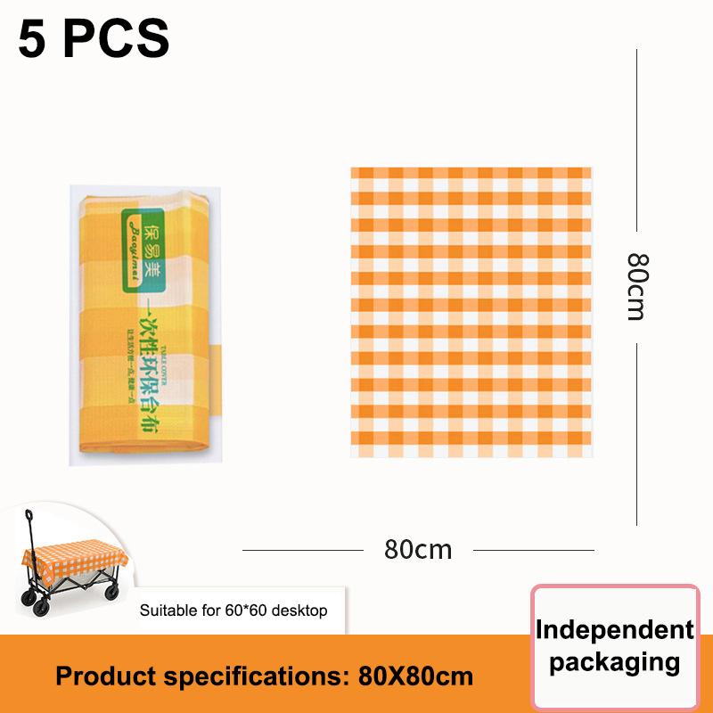5pcs Disposable Waterproof Oil Proof Tablecloth Convenient For Outdoor Camping Thick Picnic Cushion Ring Protective Table Cloth
5pcs Disposable Waterproof Oil Proof Tablecloth Convenient For Outdoor Camping Thick Picnic Cushion Ring Protective Table Cloth