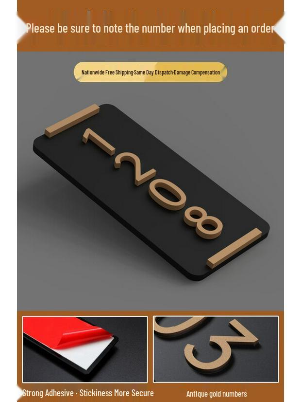 Personalized Acrylic House Number Sign
Personalized Acrylic House Number Sign