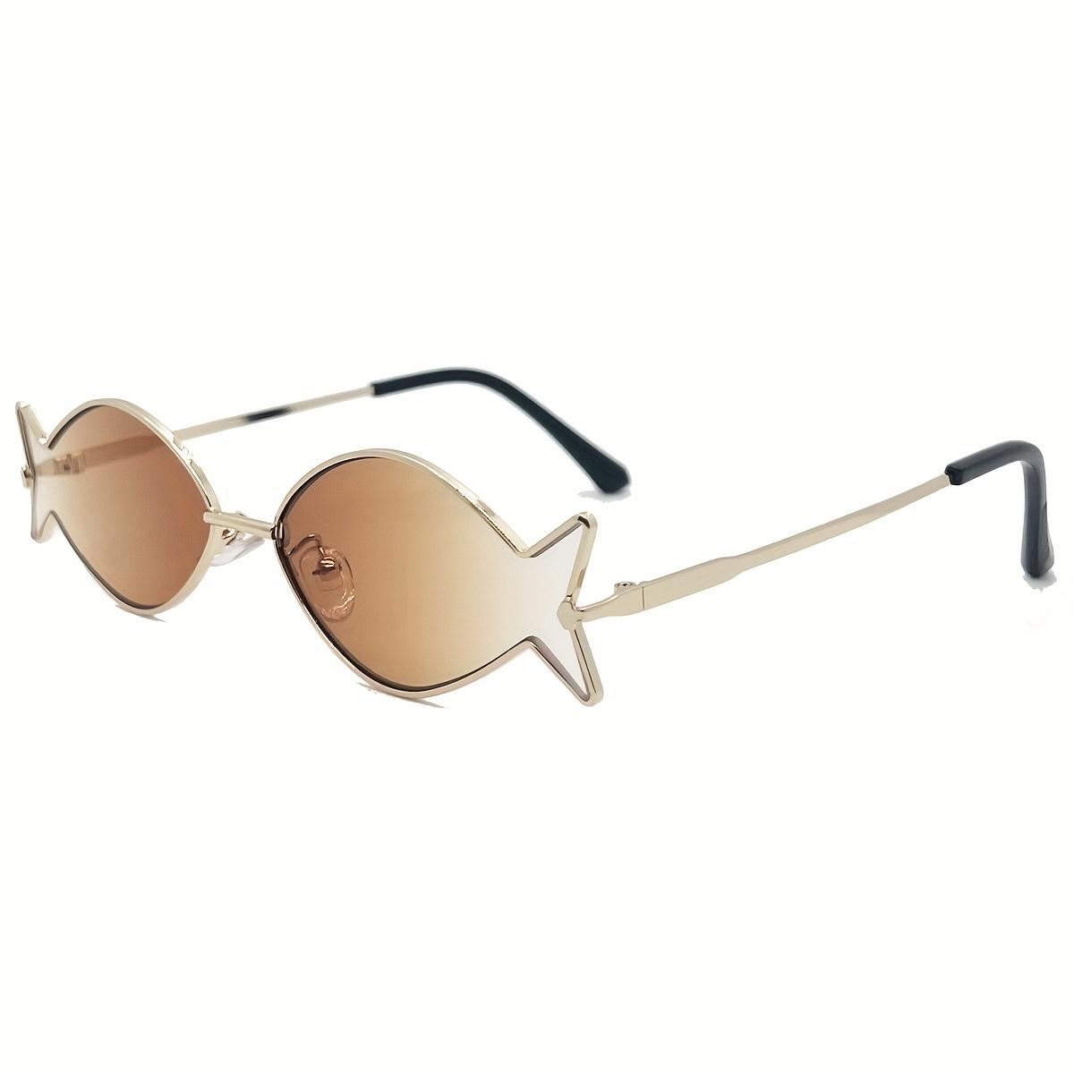 1pc of Metal Frame Quirky Fish-Shaped Glasses Y2K Fashion Unisex Decorative Eyewear Gradient Ocean Lenses
1pc of Metal Frame Quirky Fish-Shaped Glasses Y2K Fashion Unisex Decorative Eyewear Gradient Ocean Lenses