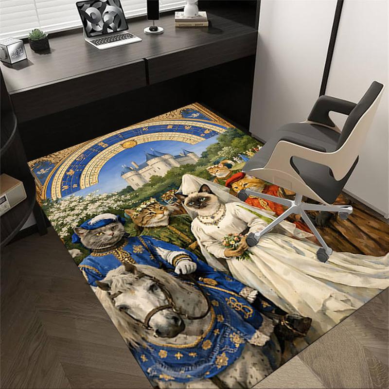 1PC cats, medieval Non-Slip Floor Carpet Compatible for Office&Living Room&Bedroom&Dining room - Flat-Weave Machine-O382 60cm by 90cm
1PC cats, medieval Non-Slip Floor Carpet Compatible for Office&Living Room&Bedroom&Dining room - Flat-Weave Machine-O382 60cm by 90cm