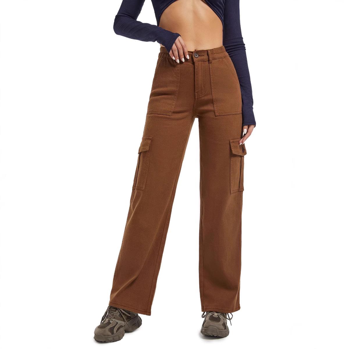 2025 Autumn Women s High Waist Slim Straight Leg Multi-Pocket Cargo Pants 2XL коричневий
2025 Autumn Women s High Waist Slim Straight Leg Multi-Pocket Cargo Pants 2XL коричневий