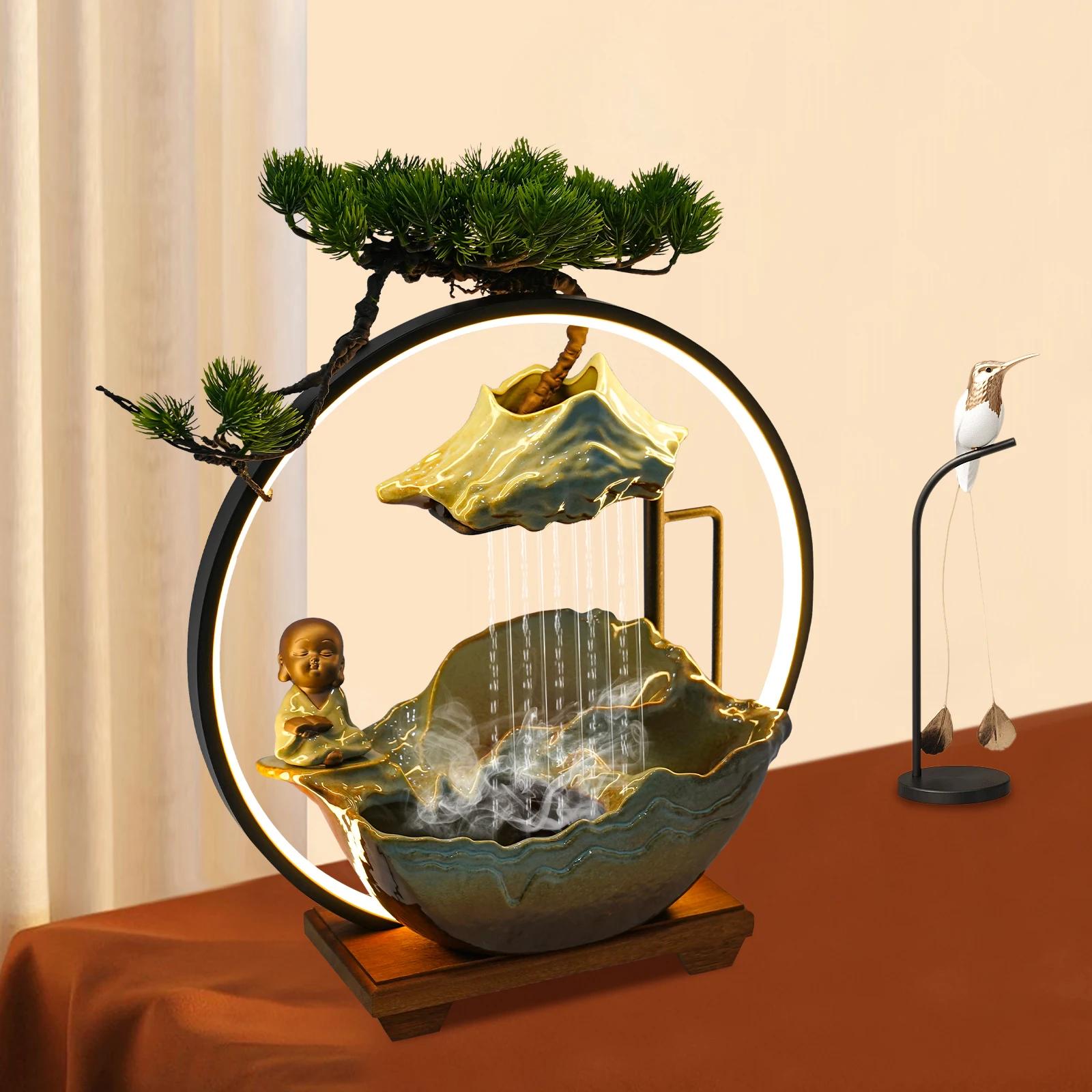 BYMAOCAR Ceramic Buddha Water Fountains, W/ LED Light for Feng Shui Wealth Boom W/ Mist for Meditation for Indoor Decor United States
BYMAOCAR Ceramic Buddha Water Fountains, W/ LED Light for Feng Shui Wealth Boom W/ Mist for Meditation for Indoor Decor United States