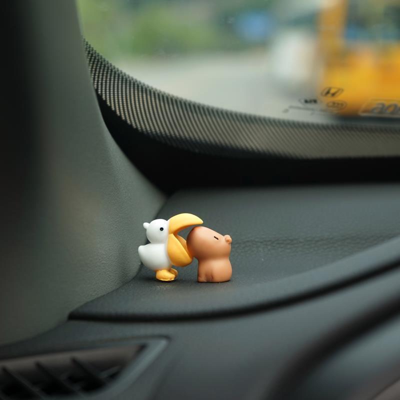 Cute Cartoon Capybara With Duck Mini Car Dashboard Ornament No Eating Colleagues At Work Themed Auto Interior Decor Figurine
Cute Cartoon Capybara With Duck Mini Car Dashboard Ornament No Eating Colleagues At Work Themed Auto Interior Decor Figurine
