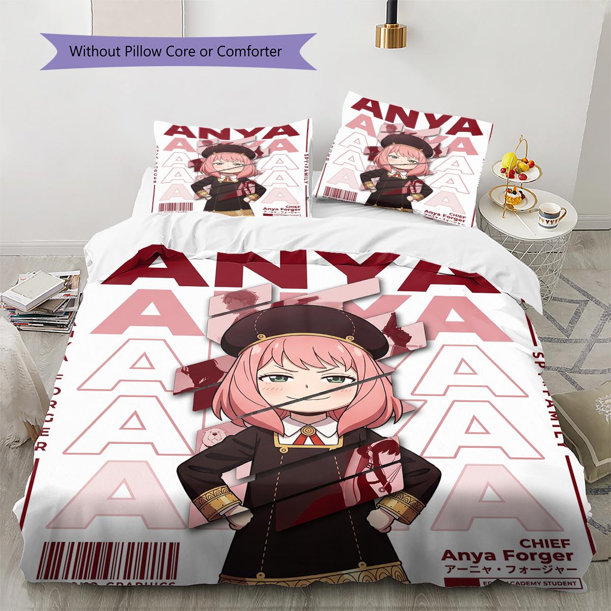 SPY×FAMILY Pillowcase & Duvet Cover Set for Home Decor Birthday Gift (1 * duvet cover + 2 * pillowcase, without core) 135x200cm
SPY×FAMILY Pillowcase & Duvet Cover Set for Home Decor Birthday Gift (1 * duvet cover + 2 * pillowcase, without core) 135x200cm