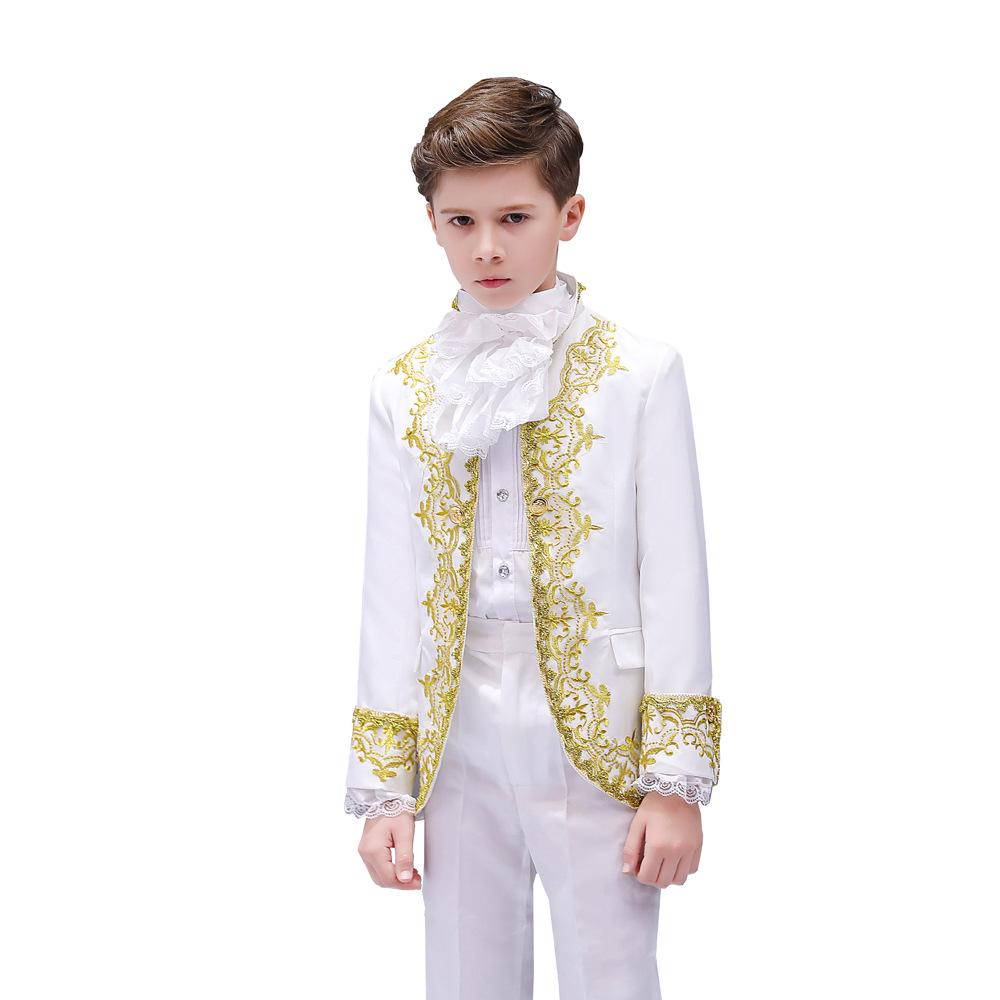 European Style Prince Costume with Gold Inlay - Children s Formal Wear for Stage Performances 110 cm
European Style Prince Costume with Gold Inlay - Children s Formal Wear for Stage Performances 110 cm