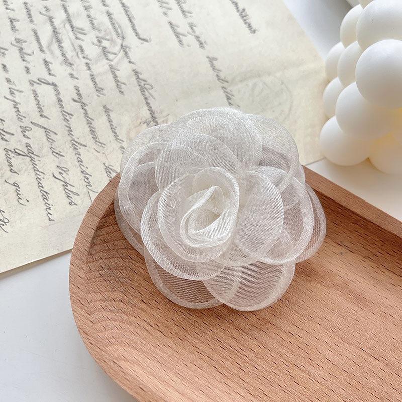 Silk White Camellia Hair Clip - Women s Elegant Seaside Accessory
Silk White Camellia Hair Clip - Women s Elegant Seaside Accessory
