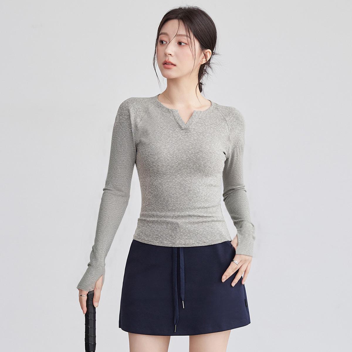 Women s High-End Slimming Yoga T-Shirt for Fitness and Pilates - Autumn/Winter 2025 Collection Medium хізер сірий колір
Women s High-End Slimming Yoga T-Shirt for Fitness and Pilates - Autumn/Winter 2025 Collection Medium хізер сірий колір