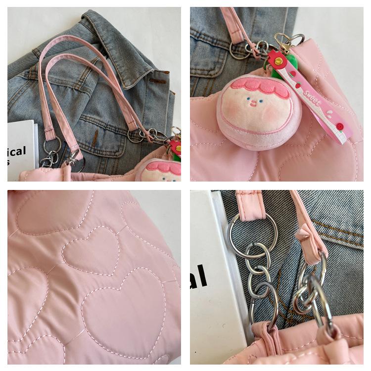 Japanese ins Harajuku large-capacity shopping bag, Korean version of chic girl heart soft girl student shoulder bag women s class bag
Japanese ins Harajuku large-capacity shopping bag, Korean version of chic girl heart soft girl student shoulder bag women s class bag