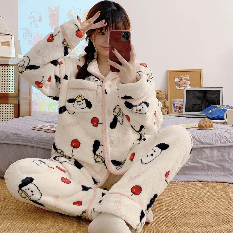 Pajamas Winter Warm Two-piece Set Home Clothes Home Clothes Comfortable Cartoon Pajamas M
Pajamas Winter Warm Two-piece Set Home Clothes Home Clothes Comfortable Cartoon Pajamas M