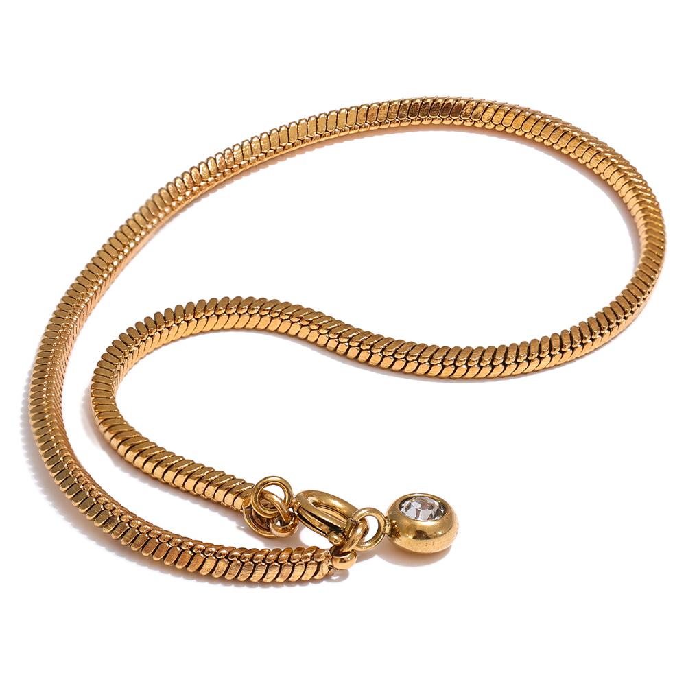 Yhpup Fashion 316L Stainless Steel Exquisite Chain Bracelet Bangle for Women 18K Gold Color PVD Plated Metal Chic Jewelry Gift
Yhpup Fashion 316L Stainless Steel Exquisite Chain Bracelet Bangle for Women 18K Gold Color PVD Plated Metal Chic Jewelry Gift