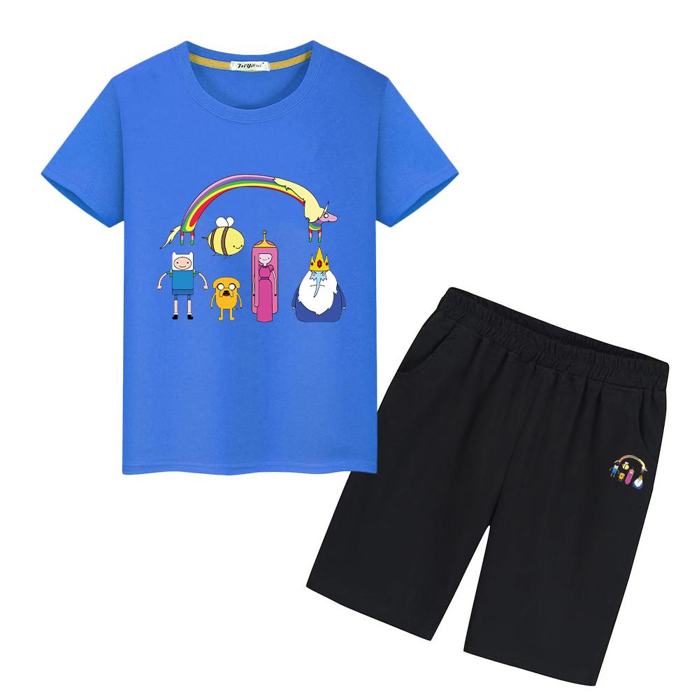 adventure time Anime Short 100% cotton cute T-shirt 2pcs T-shirt + shorts Summer kids suit boys girls Sets kids boutique clothes 100 білий
adventure time Anime Short 100% cotton cute T-shirt 2pcs T-shirt + shorts Summer kids suit boys girls Sets kids boutique clothes 100 білий