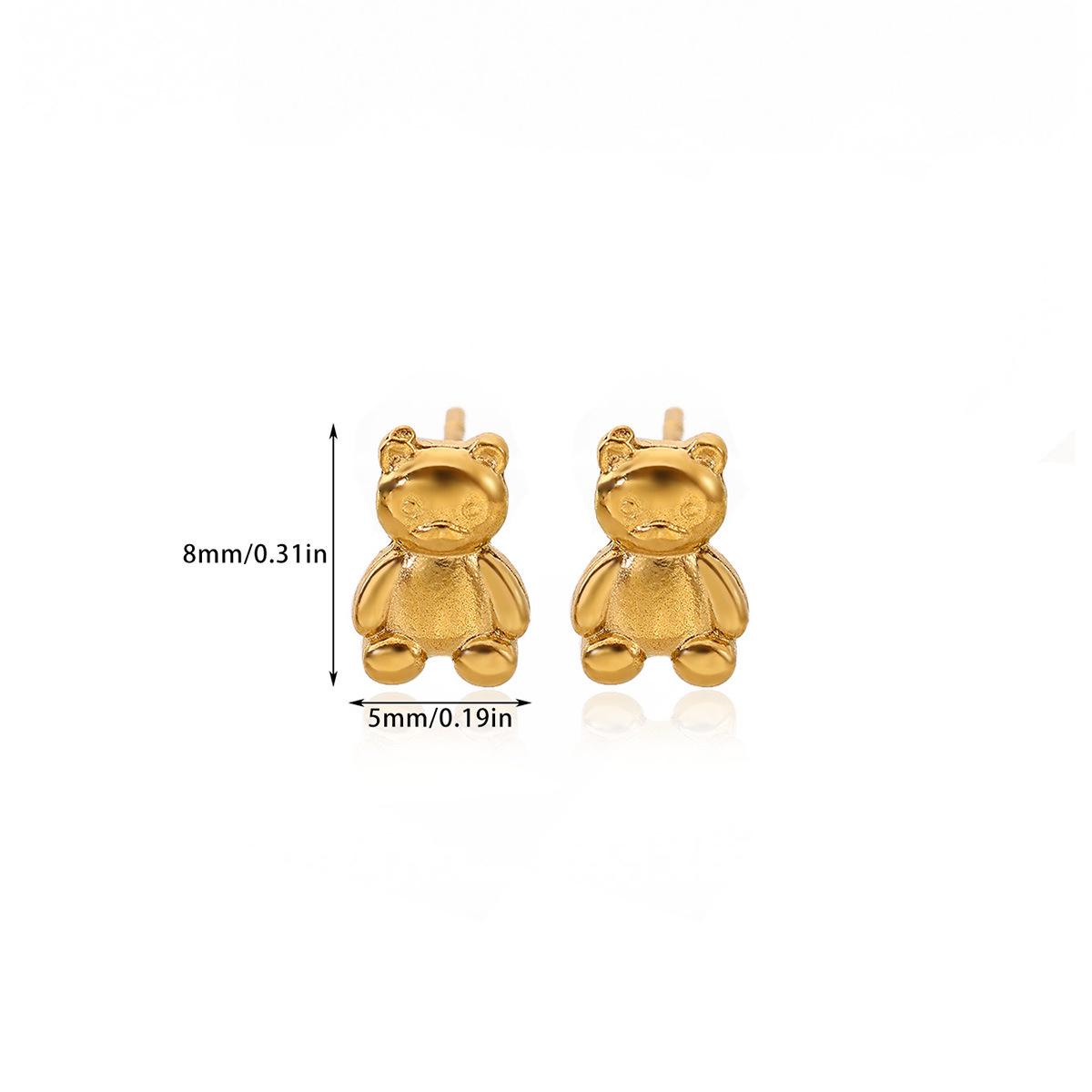 Шикарные золотые серьги-бантики в форме сердца: Модные украшения из нержавеющей стали для стильного образа
Шикарные золотые серьги-бантики в форме сердца: Модные украшения из нержавеющей стали для стильного образа