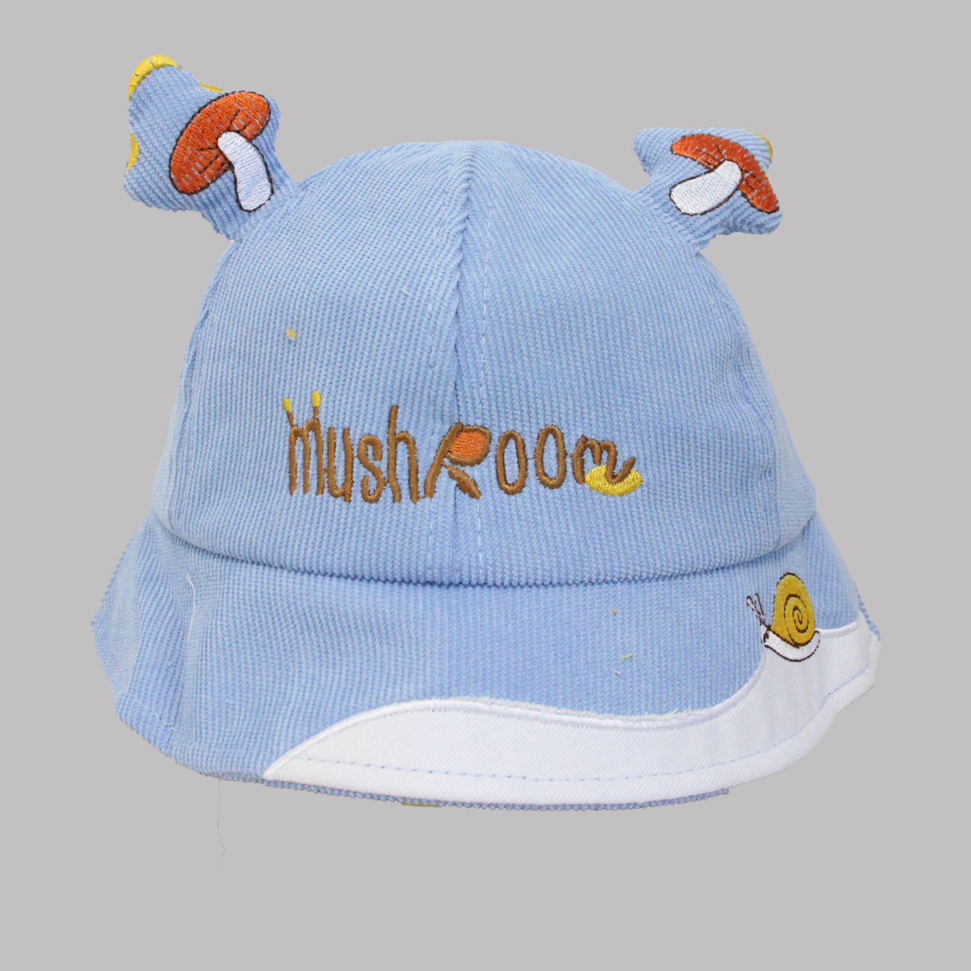 Весенне-осенняя детская панама: Милая и мягкая шляпа от солнца с полями для мальчиков и девочек небесно-голубой