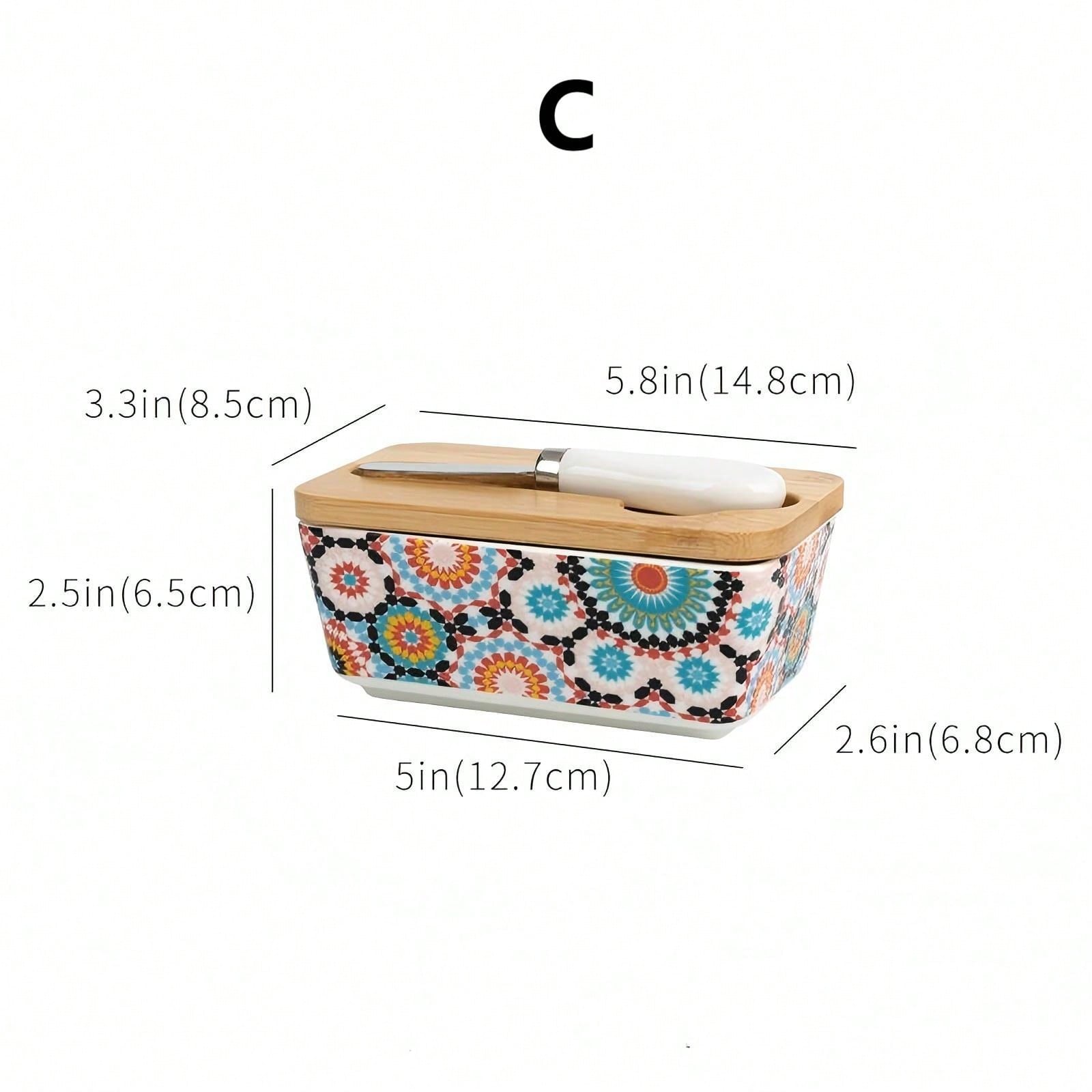 Rural Style Ceramic Butter Box Cheese with Knife and Lid Storage Box Household Kitchen Organizers Cheese Storage Containers
Rural Style Ceramic Butter Box Cheese with Knife and Lid Storage Box Household Kitchen Organizers Cheese Storage Containers