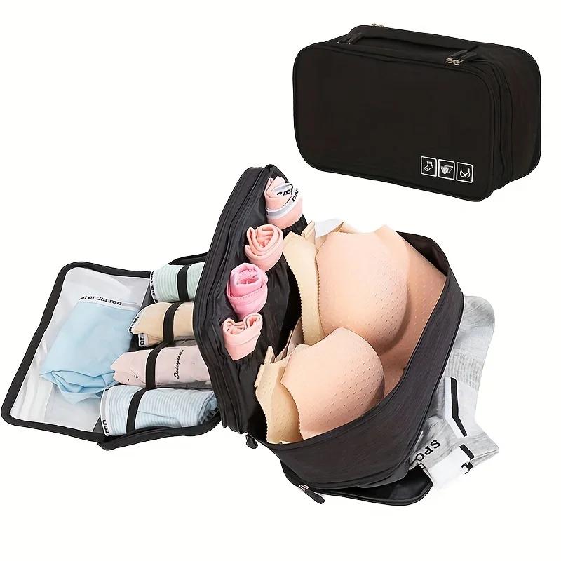 Portable Underwear Bra Storage Bag Travel Waterproof Organizers Multi-Layer Toiletry Packing Cube Sundries Cosmetic Storage Bag чёрный
Portable Underwear Bra Storage Bag Travel Waterproof Organizers Multi-Layer Toiletry Packing Cube Sundries Cosmetic Storage Bag чёрный