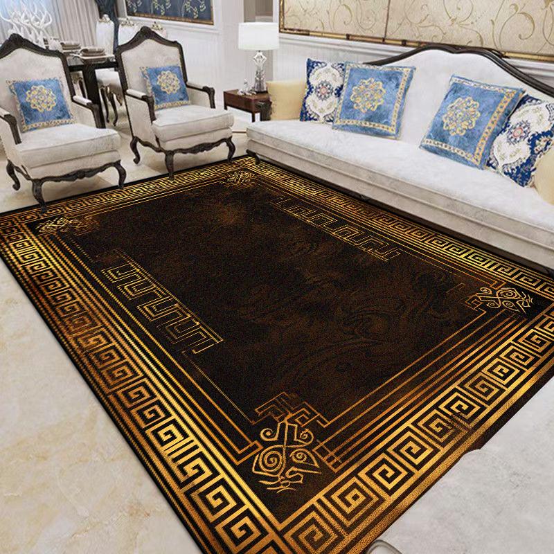Classical Living Room Rugs Decoration Bedroom Deluxe Anti Slip Flannel Floor Mats Retro Large Area Golden Border Carpet Washable 60x90cm
Classical Living Room Rugs Decoration Bedroom Deluxe Anti Slip Flannel Floor Mats Retro Large Area Golden Border Carpet Washable 60x90cm