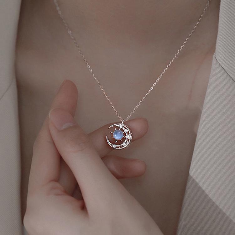 Minimalist Stars and Moon Sterling Silver Necklace - Women s Light Luxury Design 925 Sterling Silver
Minimalist Stars and Moon Sterling Silver Necklace - Women s Light Luxury Design 925 Sterling Silver