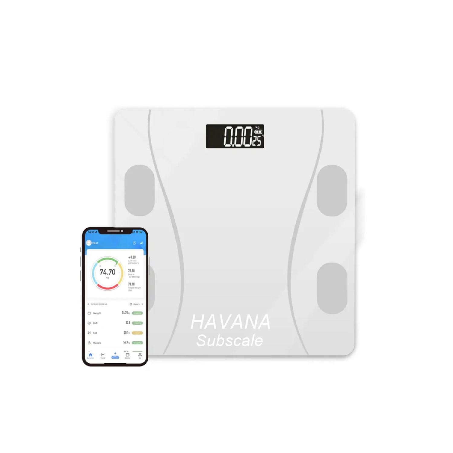 White Digital Scale Smart Electronic Fat Water Muscle Body Mass Index Weight Meter Weighing Battery Powered
White Digital Scale Smart Electronic Fat Water Muscle Body Mass Index Weight Meter Weighing Battery Powered