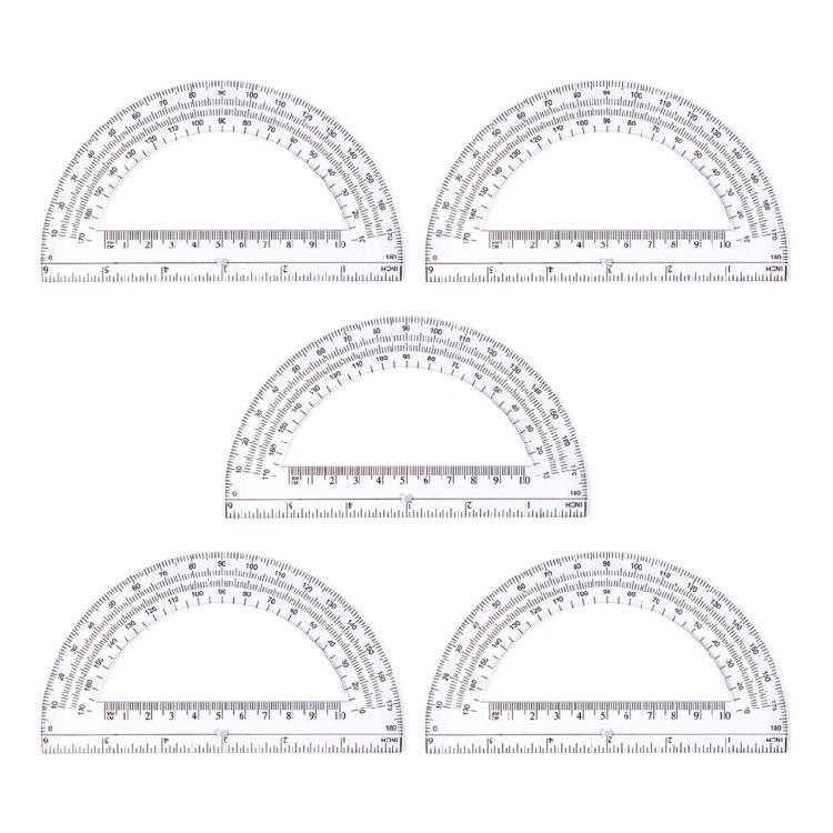5Pieces 180 Degree Protractors with Clearly Scales Drafting Protractor Tool For Classroom Drafting Drawing Project 1 прозрачный
5Pieces 180 Degree Protractors with Clearly Scales Drafting Protractor Tool For Classroom Drafting Drawing Project 1 прозрачный