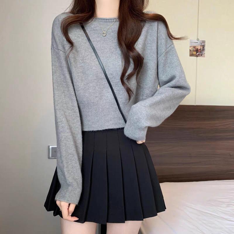 Осень и зима новый удобный мягкий восковой свитер женский однотонный повседневный универсальный короткий вязаный свитер джемпер One Size серый
Осень и зима новый удобный мягкий восковой свитер женский однотонный повседневный универсальный короткий вязаный свитер джемпер One Size серый