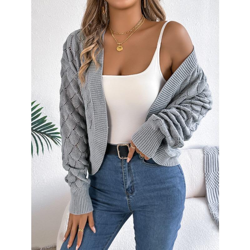 Solid-color, Hollowed-out Lantern, Long-sleeved Cardigan, Sweater, Short Coat for Women s Clothing In Autumn and Winter XL
Solid-color, Hollowed-out Lantern, Long-sleeved Cardigan, Sweater, Short Coat for Women s Clothing In Autumn and Winter XL