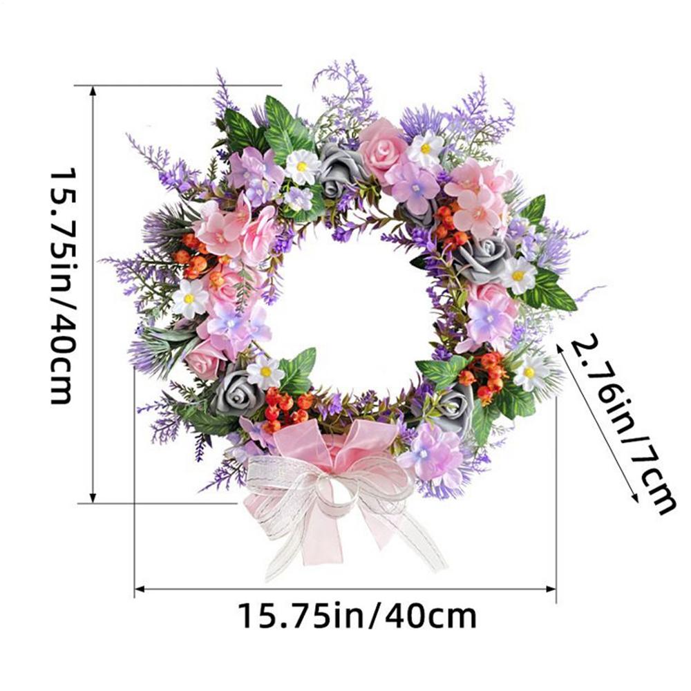 Spring Floral Garland 40cm Bendable Floral Wreath Decoration Artificial Flower Garland For Family Friends Housewarming Home
Spring Floral Garland 40cm Bendable Floral Wreath Decoration Artificial Flower Garland For Family Friends Housewarming Home