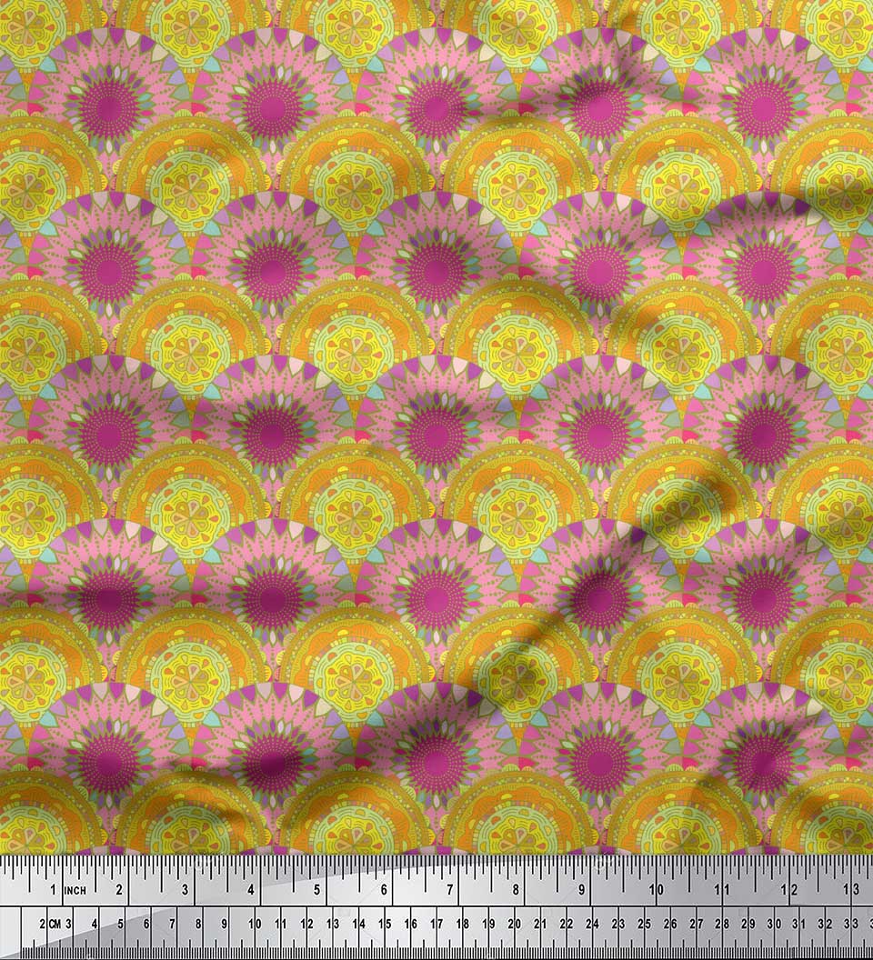 Soimoi Green Japan Crepe Satin Fabric Multicolor Mandala Print Fabric by the metre 42 Inch 42 Inch Wide - Poly Georgette зелений
Soimoi Green Japan Crepe Satin Fabric Multicolor Mandala Print Fabric by the metre 42 Inch 42 Inch Wide - Poly Georgette зелений