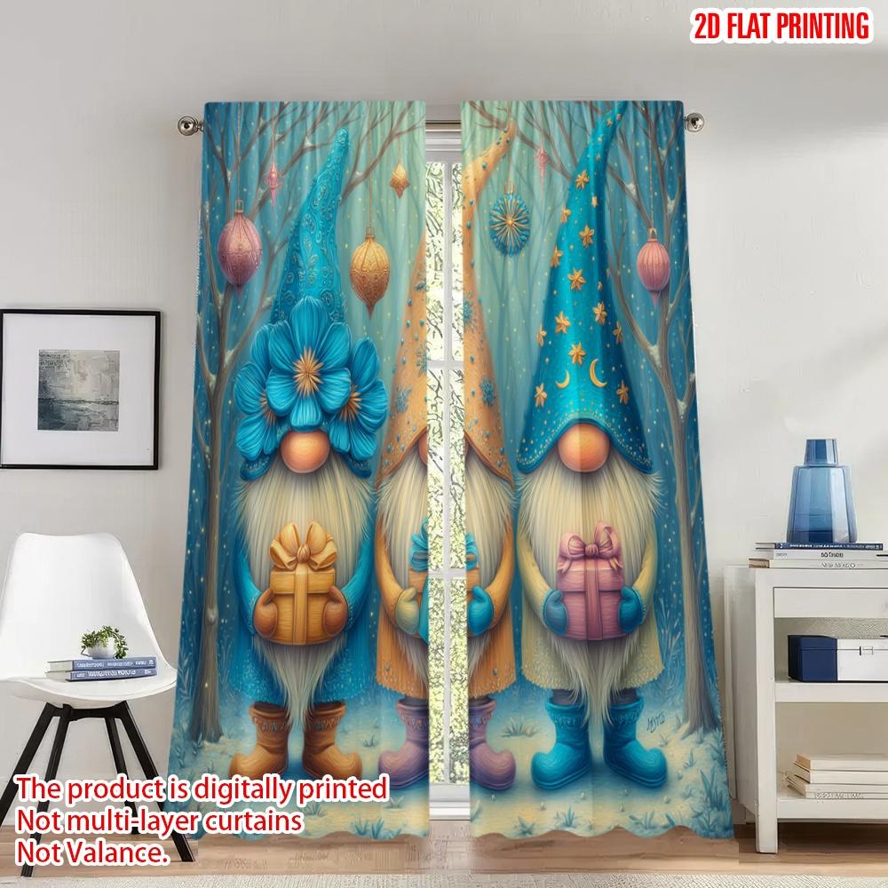 Set Of 2 Flat Printing Happy Christmas Fashion Curtains Gnomes Winter Snow Gifts Digital Printed Polyester Drapes Party Made W100*H70(CM)-Grommet top&2PCS
Set Of 2 Flat Printing Happy Christmas Fashion Curtains Gnomes Winter Snow Gifts Digital Printed Polyester Drapes Party Made W100*H70(CM)-Grommet top&2PCS