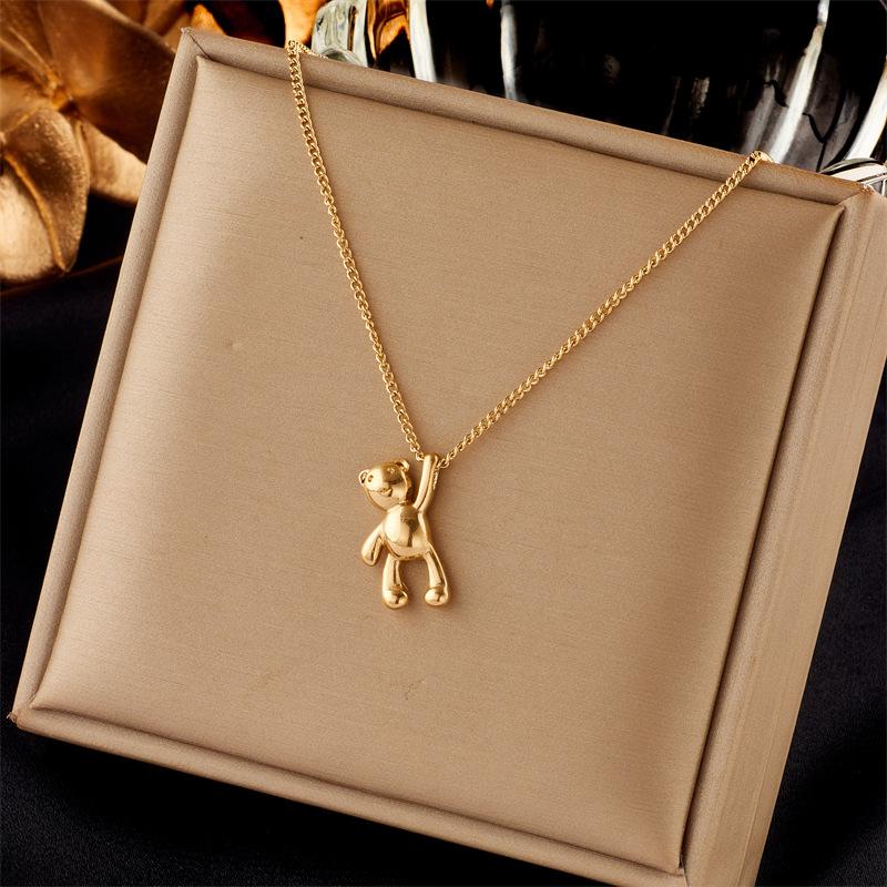 316L Stainless Steel Necklace Bear Pendant Chain Accessories for Women New Trends Christmas Girl Jewelry Gifts Collier XIYANIKE
316L Stainless Steel Necklace Bear Pendant Chain Accessories for Women New Trends Christmas Girl Jewelry Gifts Collier XIYANIKE