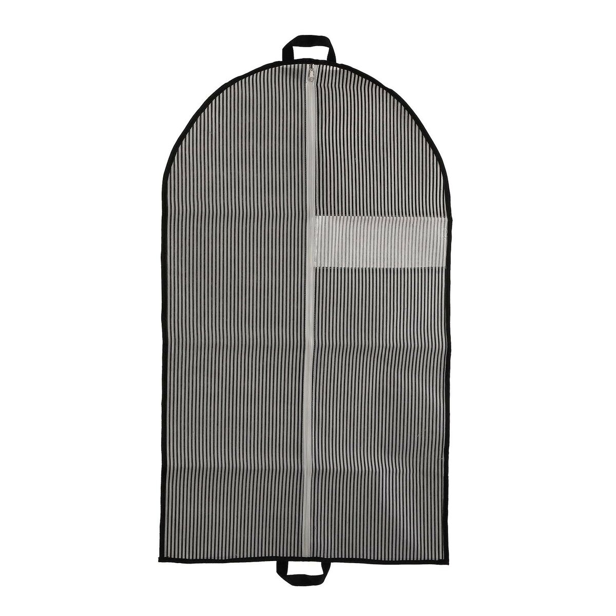 Чехол для костюма Versa Stripes черный 100 x 60 см