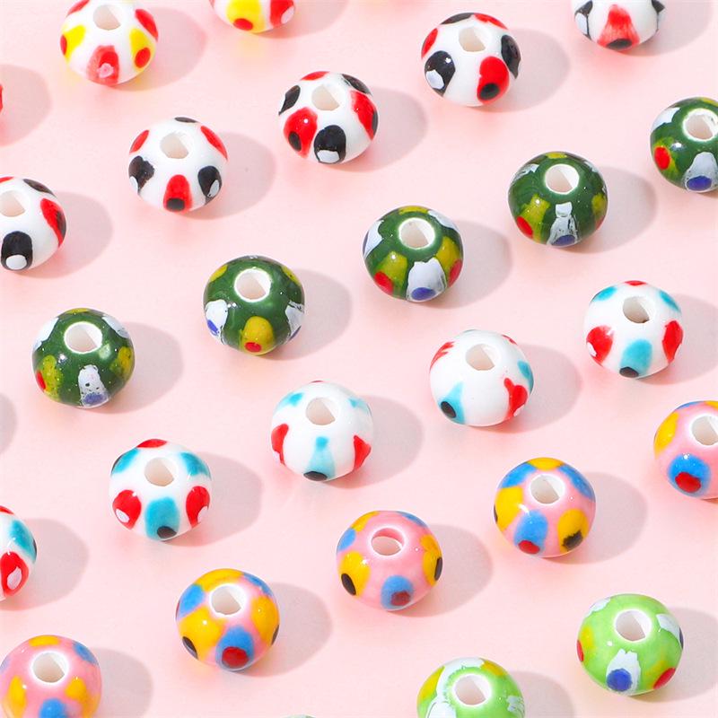Flower Glaze Porcelain Large Hole Flat Beads for Children s DIY Jewelry 12×9mm, 3.5mm hole, 2 pieces/pack
Flower Glaze Porcelain Large Hole Flat Beads for Children s DIY Jewelry 12×9mm, 3.5mm hole, 2 pieces/pack